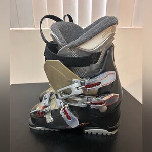 Salomon Irony 5 Women's Ski Boots, Size 24.5 US 7 Black Silver Grey